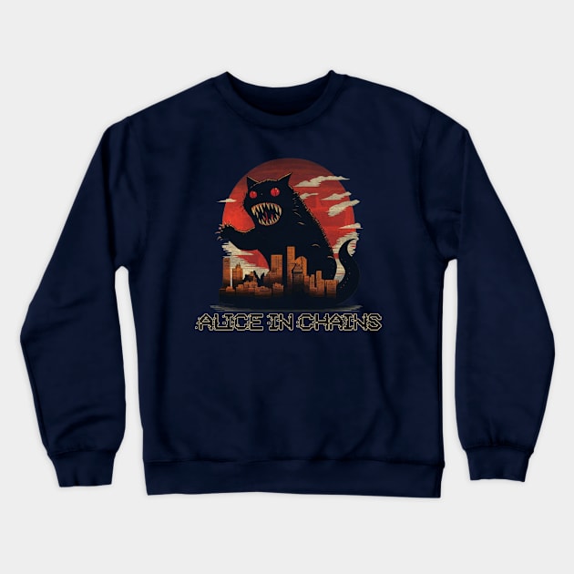 alice in chains Crewneck Sweatshirt by Bike Ilustrada